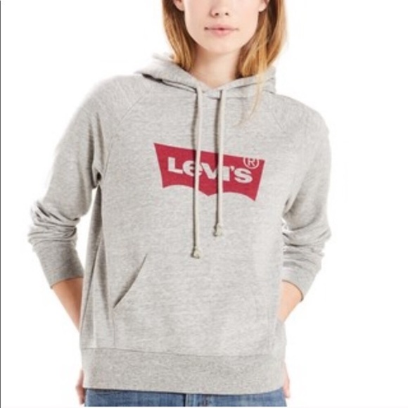 levi's gray hoodie
